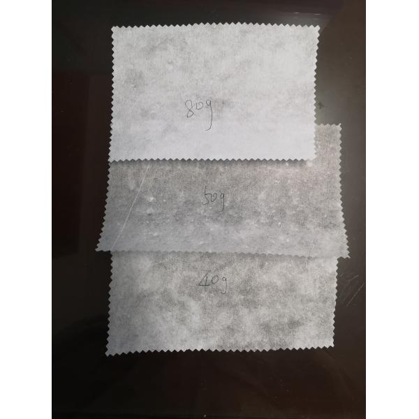 Gaoxin 25G Hard Chemical Bond Nonwoven Embroidery Backing Interlining for White Color