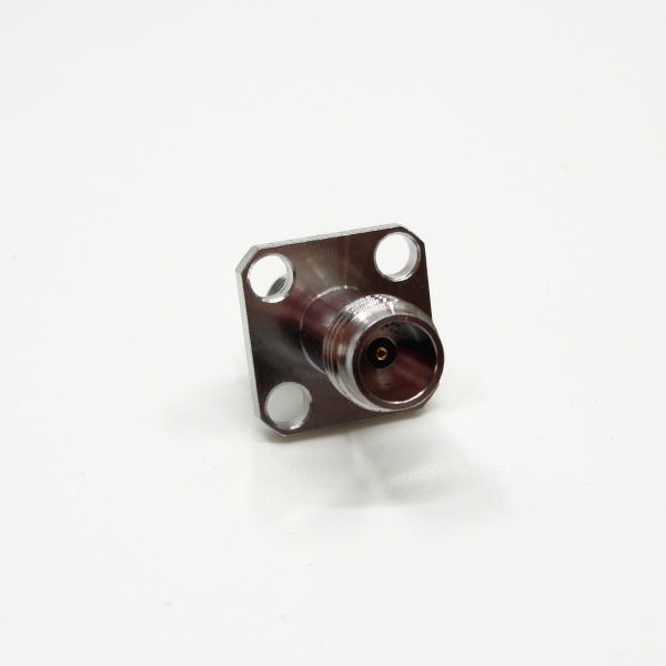 Женщина MMW 1.85mm к переходнику RF нержавеющей стали фланца отверстия женщины 4 прямому