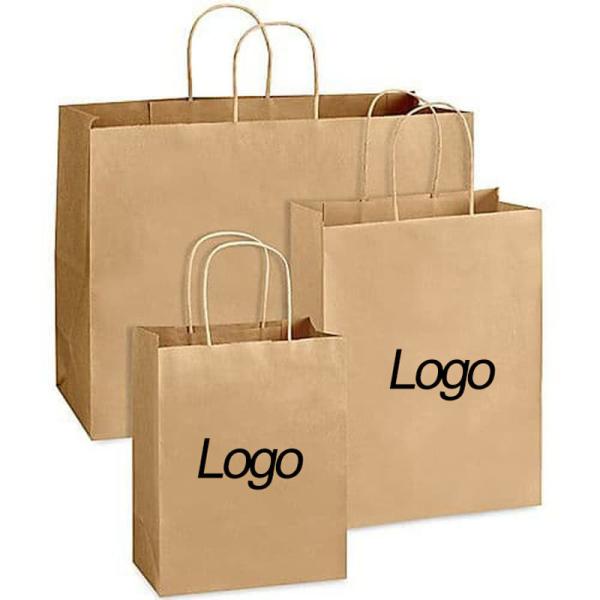 Brown Kraft Recyclable Paper Gift Bags