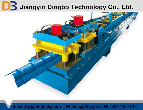 4kw Ridge Cap Steel Tile Forming Machine 76mm Diameter of The Roller for Lawn Garden