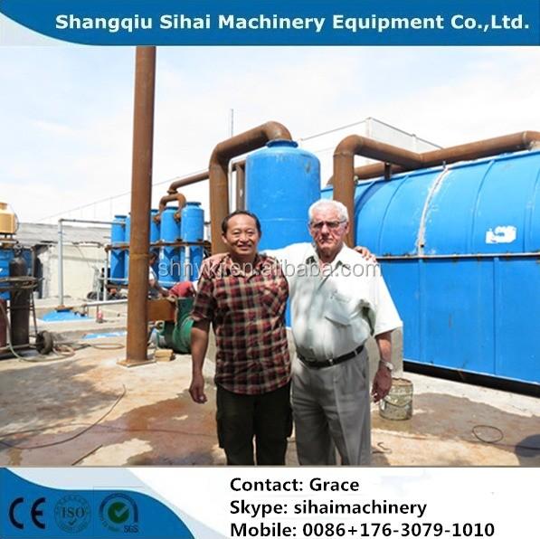 Energy Mining 12 Tons Scrap Tire Pyrolysis Plant Q245R Boiler Steel Reactor Material