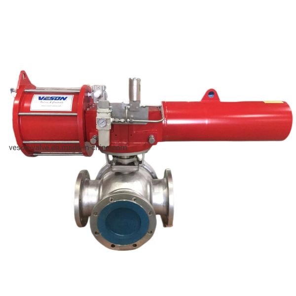 Aluminum Double Acting Pneumatic Actuator with ISO5211 & DIN3337 Compliance for Industrial Valve Applications