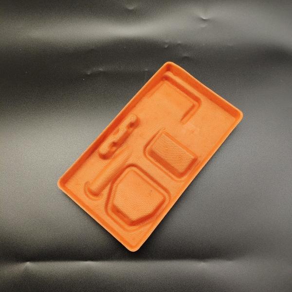 China Factory Direct Supply: Orange Pulp Molding Base for Razors - Embedded Type with Shockproof & Drop-proof Features. Eco-friendly, Degradable, and Applicable for Wet Pressing or Dry Pressing