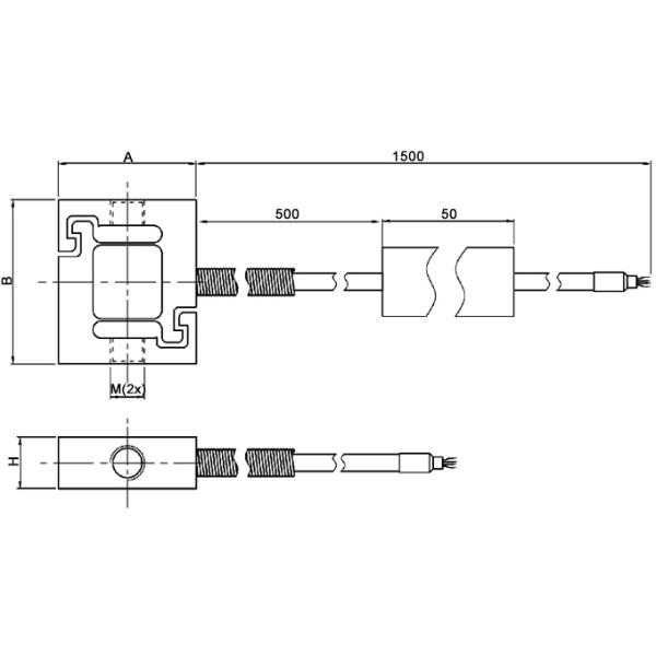 5N/500N/1000N S Type Micro Load Cell 1kg/10kg/30kg/200kg DC 5V