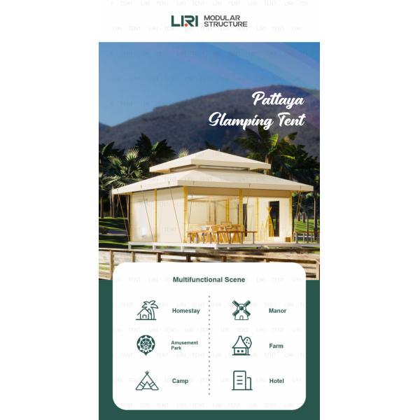 На открытом воздухе водоустойчивый роскошный шатер гостиницы Паттайя Glamping для курортов
