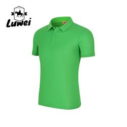 Casual Homem Cotton Polo T-shirts Desporto Grande bordado Tricoteado