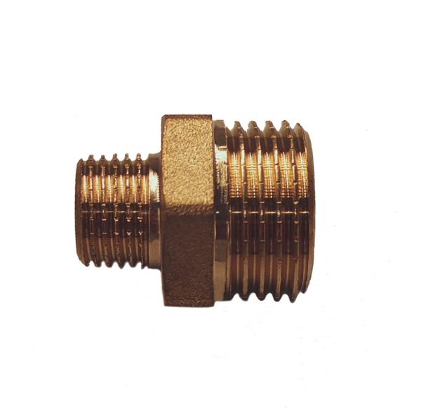 Brass Reducing Male X Male Thread Fitting 16 Bar