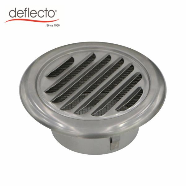 6 Inch 150mm Stainless Steel Vent Covers HVAC Fitting With Fixed Louver Blade