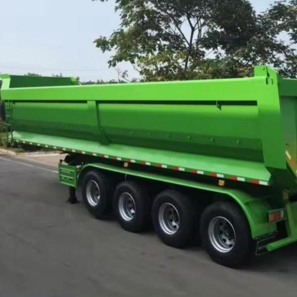 Direct Special Transport Steel 50 Ton 3 Axle Dump Semi Trailer with 12r22.5 Tires