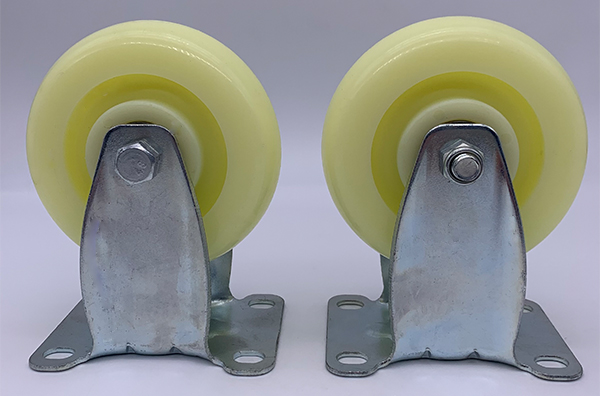 Рицинус нейлона твердой плиты белый катит 2,5 дюйма