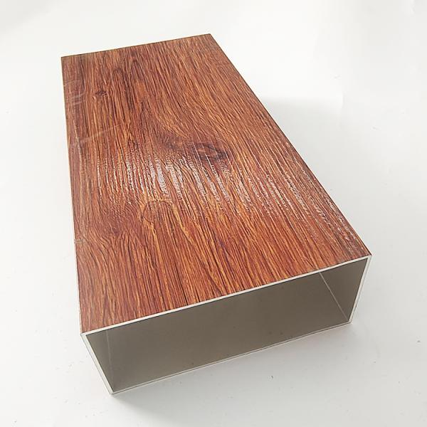 5.8-6.0M Length 3D Wood Grain Aluminium Extrusion Profiles for Windows Doors Pergola Floor