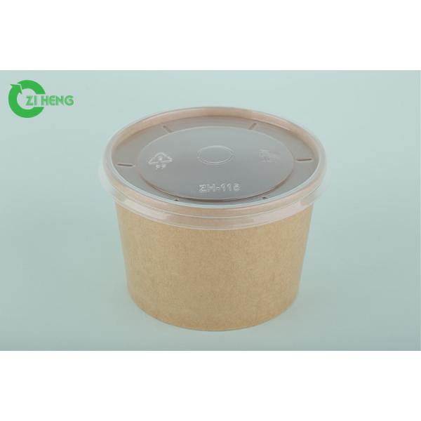 Disposable printed food grade bamboo paper salad bowl for takeaway
