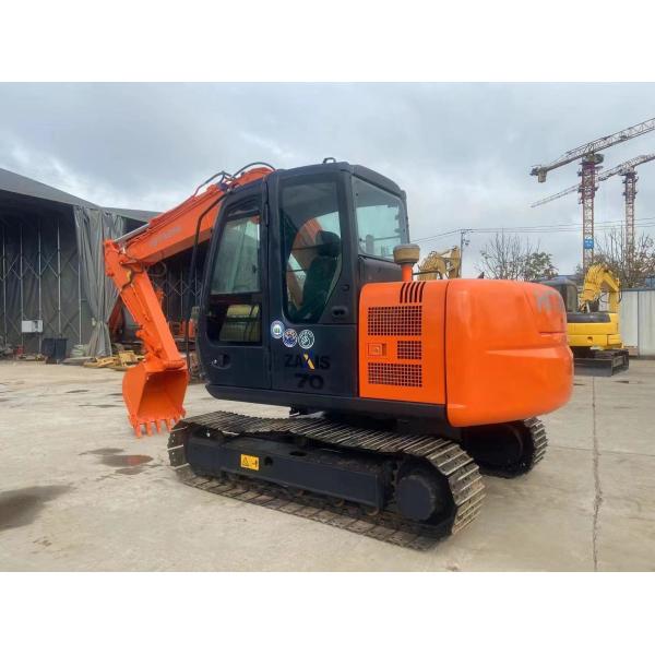 Motor ISUZU Usado Hitachi ZX70 Excavadora de rastreo Mini Excavadora de 7 toneladas en buenas condiciones