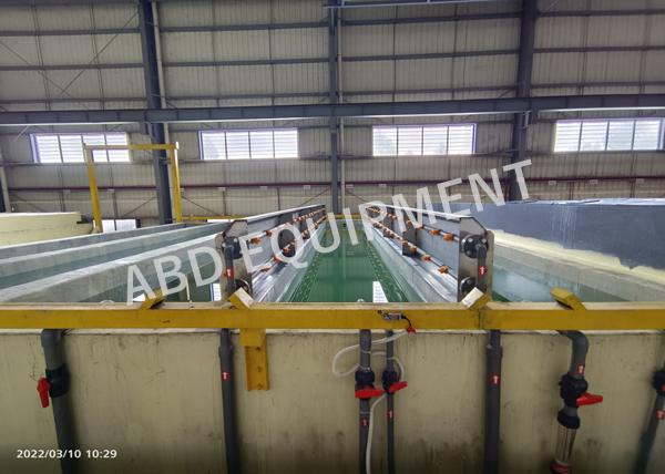 Equipamento de ABD Horizontal Anodizing Production Line para os perfis de alumínio