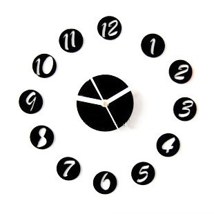 New Design Non - Toxic DIY Acrylic Contemporary Art Wall Clock SH-30 2012