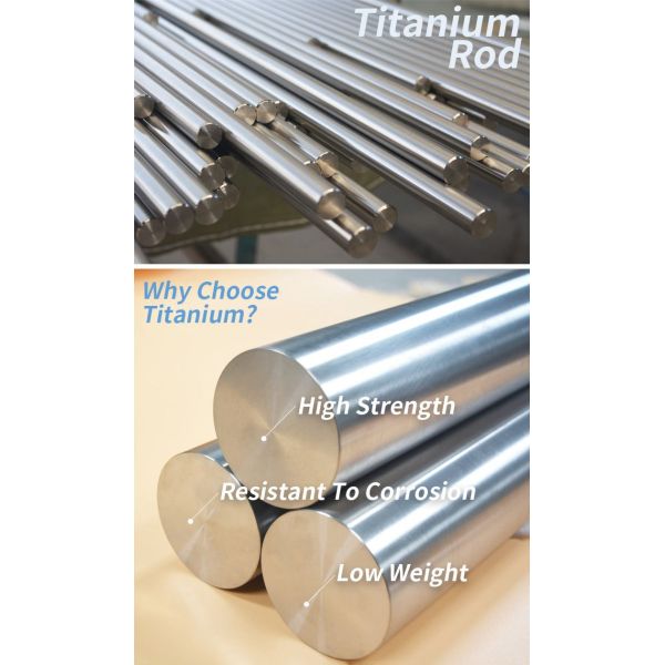 CNC Machined Polished Titanium Alloy Bar Gr5 For Industrial