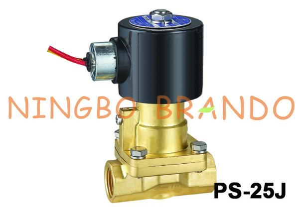 1 piloto do pistão de PS-25J operou a válvula de solenoide de bronze de alta temperatura 24VDC do vapor 220VAC