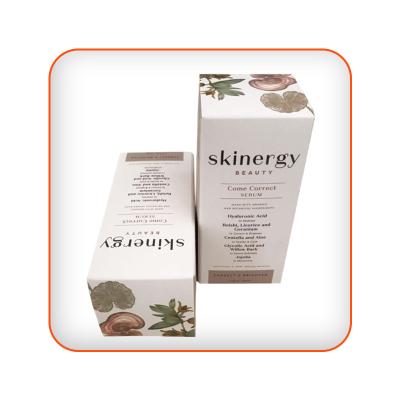 Customized Recyclable OEM Art Paper Carton Packaging Small Folding Cosmetic Paper Box With UV Printing