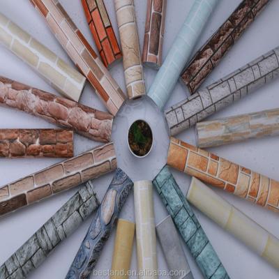 Fireproof 3D PVC Vinyl Wallpaper Self Adhesive Washable Brick Wallpaper 3D Effect