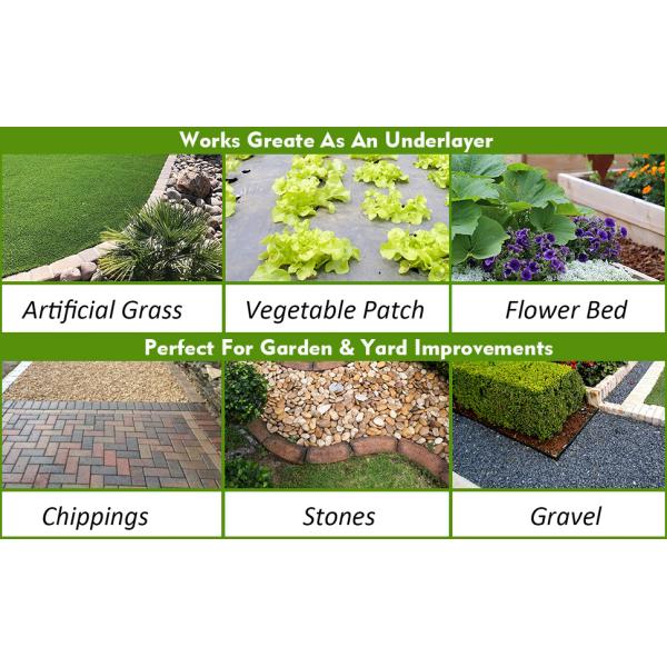Heavy Duty Weed Barrier Landscape Fabric For Outdoor Gardens, Non Woven Weed Block Fabric Landscaping Fabric Roll