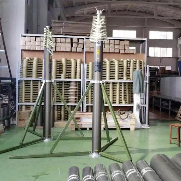 20m lockable pneumatic telescopic mast-50kg payloads/NR-3600-20000-50L/ antenna telescopic mast/ telescoping mast