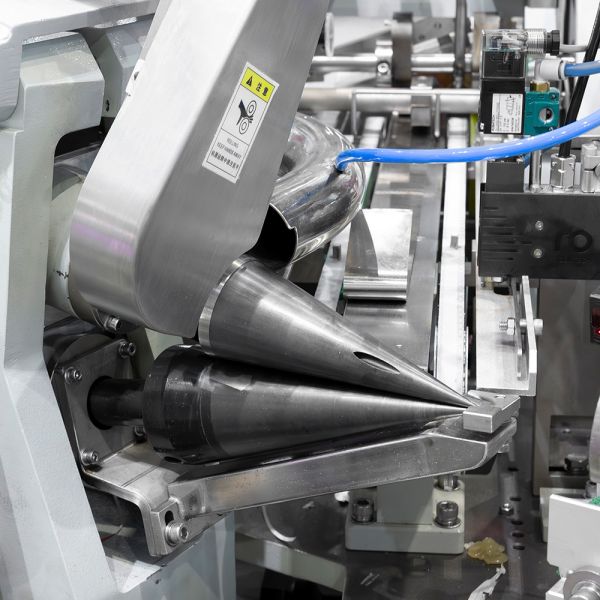 DYK7-S 4-Axis Full-Servo Cone Sleeve Forming Machine with 350 pcs/min Speed and ±0.1° Taper Accuracy