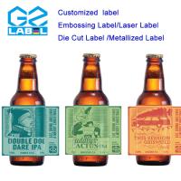 16Étiquettes personnalisées de bouteilles de bière avec élimination de colle locale pour une application facile
