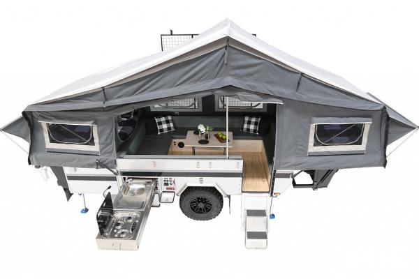 Capable Travel Off Road Camping Utility Trailer Caravan With Powerful Independent Suspension Solar System