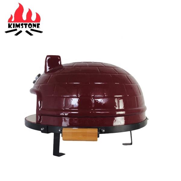 KIMSTONE 21 Inch Bbq Grill Outdoor Kitchen Offset Smoker Pizza Oven Grill for Outdoor Cooking