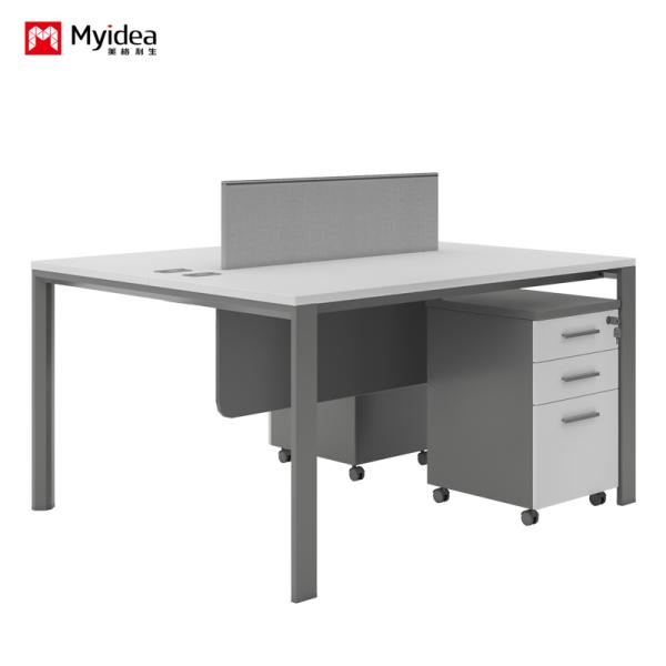 customization Office Staff Computer Desk Multifunctional Screen Style Office Desk with Cabinet Storage and Lock Desk