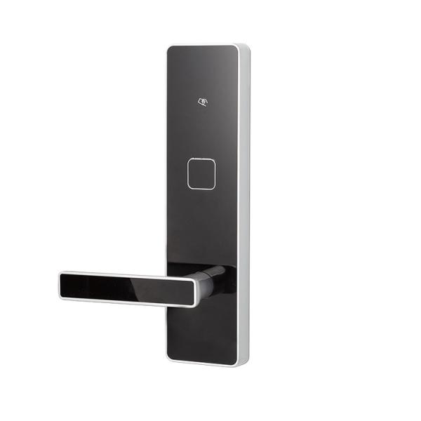 Zinc Alloy Hotel Card Reader Door Locks , Hotel Key Card Lock Silver Gold