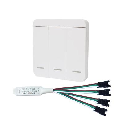 3 Key RF Remote LED Single Color Dimmer For White Flowing Light Strip
