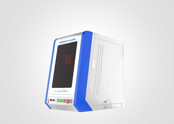 Máquina de marcação automática de gravura a laser completa fechada para metal / jóias / plástico