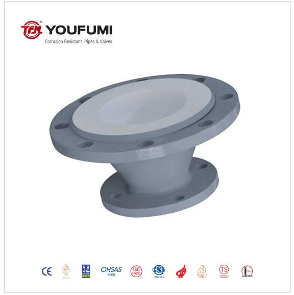 Flange Type PTFE Lined Pipe Fittings
