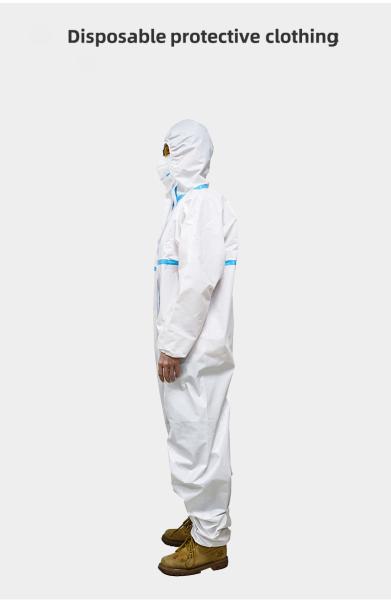 Breathable Disposable Medical Gowns Siamese Safety Suit Anti Virus Protective