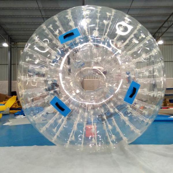 bola inflável do PVC Zorb de 1.0mm com os coxins traseiros macios