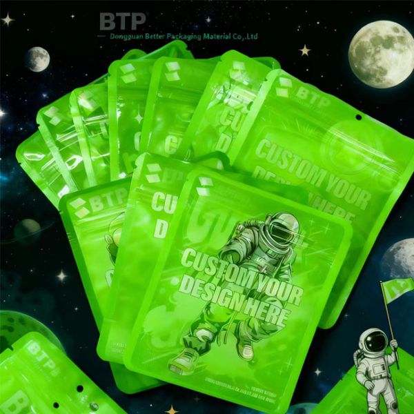 Customized 1000pcs Low MOQ Moisture Proof Mylar Bags for Baby Food Chewing Gum Pizza Stand Pouch 0.1mm Thick Zipper Top Custom