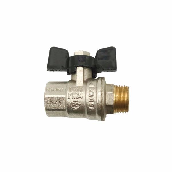Long Life Yellow Water Meter Accessories DN15 Versatile Brass Valves