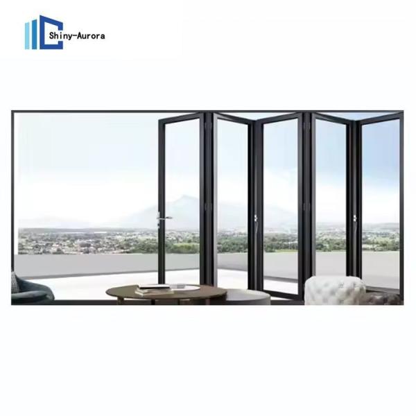 Customized Soundproof Aluminium Glass Bifold Doors For Room Position
