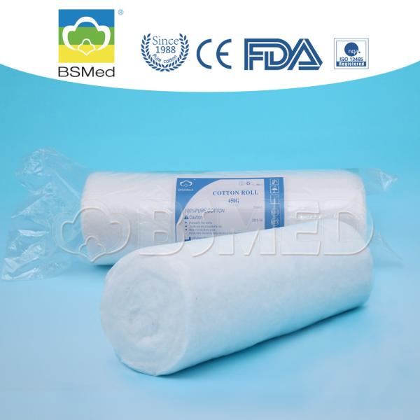 Soft Pliable Medical Cotton Wool Roll Odorless 8% Max Humidity White Color