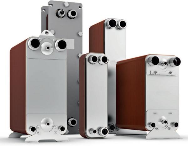 Refrigerant Chiller condenser Water Cooling Evaporator Copper Brazed Plate Heat Exchanger