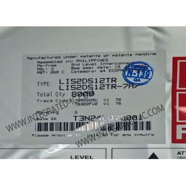 LIS2DS12TR センサーIC 高性能 3軸 MEMS デジタル出力モーションセンサー