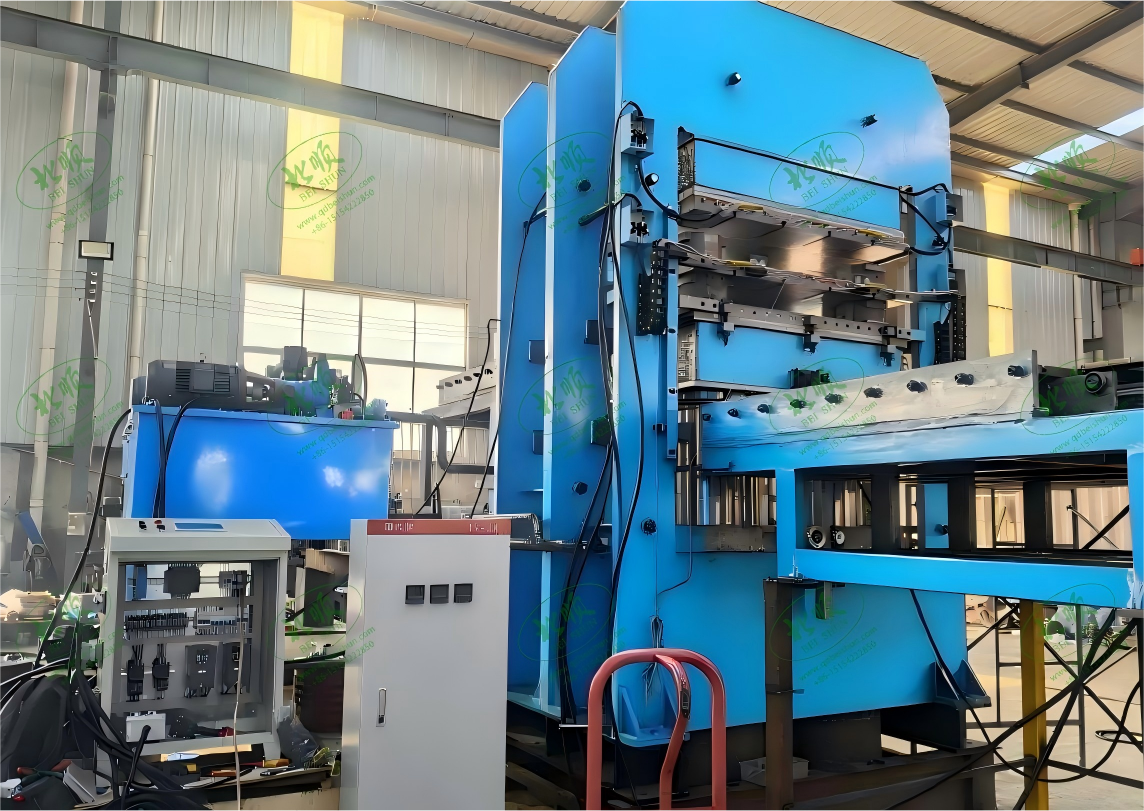 Rubber Vulcanizing Press Machine with Uniform Pressure, Precise Temperature Control and PLC Control for Rubber Manufacturing