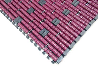 LBP conveyor chains low back pressure modular conveyor belts for shrink-wrapped trays MCC1005LBP color purple