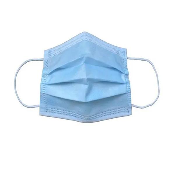 Custom 2 Ply Face Mask Nonwoven Surgical Disposable Face Mask Blue And White