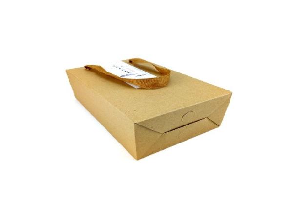 Eco friendly Kraft Paper Tea Packing Box Recycled Natural Tea Set