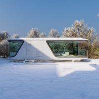 Une grande maison en capsule avec deux chambres pour voyager 10 tonnes