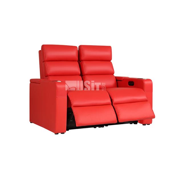 VIP Home High Back Seat Movie Theater Recliner With Cup Holder