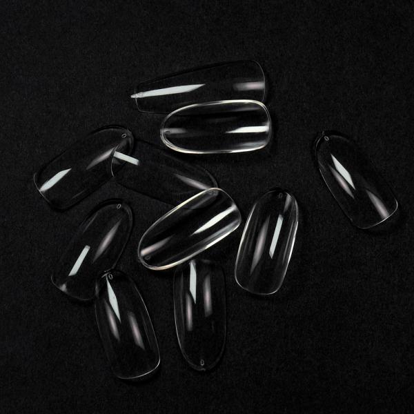 French Style Pure Only 500pcs Clear/nature Practice Display Thin Round Shape Nail Tips for Professional