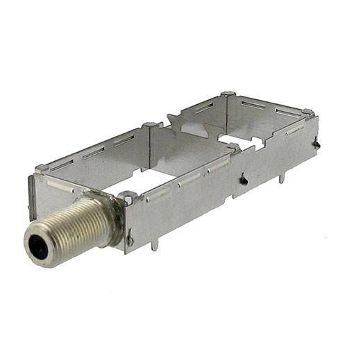 rf connector with shield cans for set top box